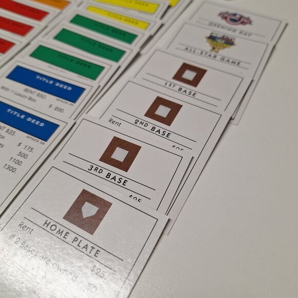 Monopoly My MLB 2006 Board Game Replacement Deed Cards Instructions Blank Custom - Picture 3 of 8